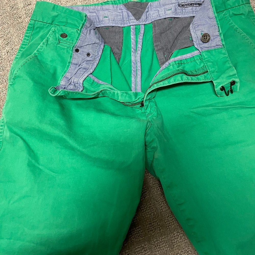 MENS DIESEL SLIM FIT SHORTS SIZE 34 GREEN